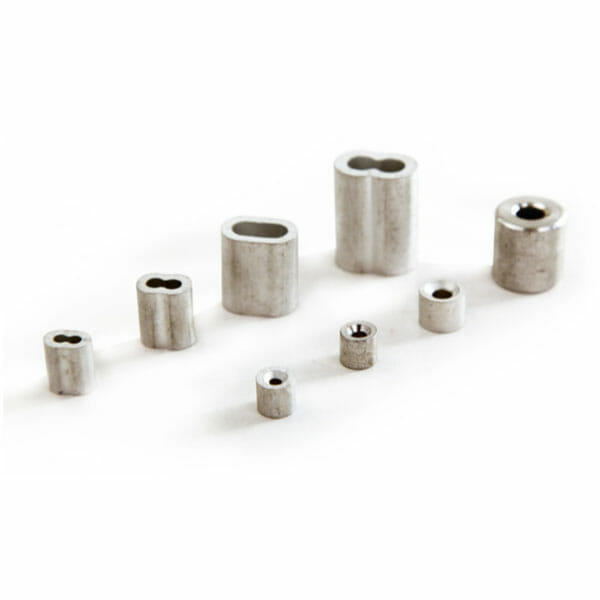 Casquillos y Topes de Aluminio Prensables